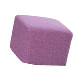 Maxbell Linen Cotton Footrest Foot Stool Cover for Living Room Accessory Durable Purple