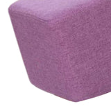 Maxbell Linen Cotton Footrest Foot Stool Cover for Living Room Accessory Durable Purple