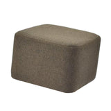 Maxbell Linen Cotton Footrest Foot Stool Cover for Living Room Accessory Durable Dark Brown