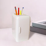 Maxbell Cute Pencil Makeup Storage Container Organizer for Home and Office Supplies White