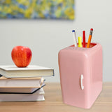 Maxbell Cute Pencil Makeup Storage Container Organizer for Home and Office Supplies Pink