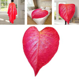 Maxbell Red Simulated Leaf Flannel Blanket Lightweight for Friends family 200cmx230cm