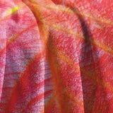 Maxbell Red Simulated Leaf Flannel Blanket Lightweight for Friends family 200cmx230cm