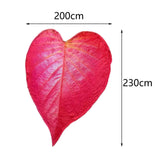 Maxbell Red Simulated Leaf Flannel Blanket Lightweight for Friends family 200cmx230cm