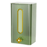 Maxbell Tissue Box Holder with Cover Self Adhesive Modern for Desktop Home Office Green and Golden
