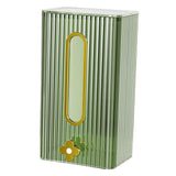Maxbell Tissue Box Holder with Cover Self Adhesive Modern for Desktop Home Office Green and Golden