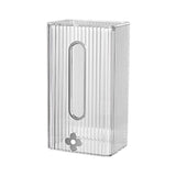 Maxbell Tissue Box Holder with Cover Self Adhesive Modern for Desktop Home Office Clear and Silver