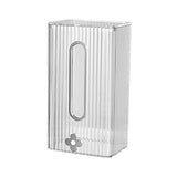 Maxbell Tissue Box Holder with Cover Self Adhesive Modern for Desktop Home Office Clear and Silver