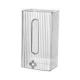 Maxbell Tissue Box Holder with Cover Self Adhesive Modern for Desktop Home Office Clear and Silver