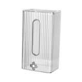 Maxbell Tissue Box Holder with Cover Self Adhesive Modern for Desktop Home Office Clear and Silver