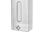 Maxbell Tissue Box Holder with Cover Self Adhesive Modern for Desktop Home Office Clear and Silver