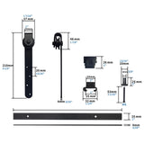 Maxbell Hardware Sliding Barn Door Top Mounted for Sliding Door Smoothly and Stable