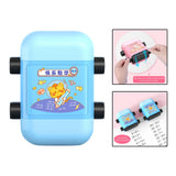 Maxbell Roller Digital Teaching Stamp Rotational Design for Students Children Kids Blue