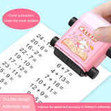 Maxbell Roller Digital Teaching Stamp Rotational Design for Students Children Kids Blue