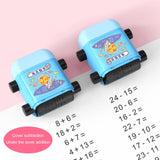 Maxbell Roller Digital Teaching Stamp Rotational Design for Students Children Kids Blue