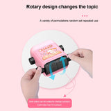 Maxbell Roller Digital Teaching Stamp Rotational Design for Students Children Kids Blue