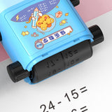 Maxbell Roller Digital Teaching Stamp Rotational Design for Students Children Kids Blue