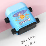 Maxbell Roller Digital Teaching Stamp Rotational Design for Students Children Kids Blue