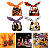 Maxbell 50Pcs Halloween Candy Bags Empty Party Bag for Halloween Party Supplies Orange