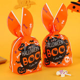 Maxbell 50Pcs Halloween Candy Bags Empty Party Bag for Halloween Party Supplies Orange