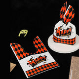 Maxbell 50Pcs Halloween Candy Bags Empty Party Bag for Halloween Party Supplies Orange and White