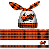 Maxbell 50Pcs Halloween Candy Bags Empty Party Bag for Halloween Party Supplies Orange and White