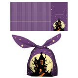 Maxbell 50Pcs Halloween Candy Bags Empty Party Bag for Halloween Party Supplies Purple