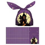 Maxbell 50Pcs Halloween Candy Bags Empty Party Bag for Halloween Party Supplies Purple