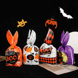Maxbell 50Pcs Halloween Candy Bags Empty Party Bag for Halloween Party Supplies Purple