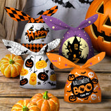 Maxbell 50Pcs Halloween Candy Bags Empty Party Bag for Halloween Party Supplies Purple