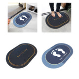 Maxbell Non Slip Bath Mat Doormat Carpet Area Rug for Living Room Bathroom Entrance Black