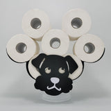 Maxbell Roll Paper Storage Rack Wall Hanging Sturdy Animal Shape for Home Decor Puppy Shape
