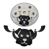 Maxbell Roll Paper Storage Rack Wall Hanging Sturdy Animal Shape for Home Decor Puppy Shape