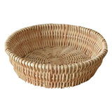 Maxbell Handmade Wicker Basket Table Organizer Wicker Bread Basket for Wedding Party 25cm