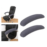Maxbell 2Pcs Gaming Chair Arm Rest Pads Dustproof Removable for home Dark Grey