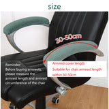 Maxbell 2Pcs Gaming Chair Arm Rest Pads Dustproof Removable for home Dark Grey