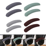 Maxbell 2Pcs Gaming Chair Arm Rest Pads Dustproof Removable for home Dark Grey