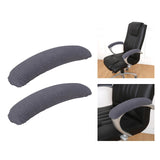 Maxbell 2Pcs Gaming Chair Arm Rest Pads Dustproof Removable for home Dark Grey