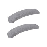 Maxbell 2Pcs Gaming Chair Arm Rest Pads Dustproof Removable for home Light Grey