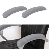 Maxbell 2Pcs Gaming Chair Arm Rest Pads Dustproof Removable for home Light Grey