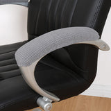 Maxbell 2Pcs Gaming Chair Arm Rest Pads Dustproof Removable for home Light Grey