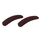 Maxbell 2Pcs Gaming Chair Arm Rest Pads Dustproof Removable for home Brown