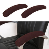 Maxbell 2Pcs Gaming Chair Arm Rest Pads Dustproof Removable for home Brown