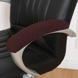 Maxbell 2Pcs Gaming Chair Arm Rest Pads Dustproof Removable for home Brown