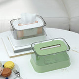 Maxbell Automatic Lifting Facial Tissue Box Transparent for Bedrooms Countertops