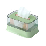 Maxbell Automatic Lifting Facial Tissue Box Transparent for Bedrooms Countertops