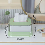 Maxbell Automatic Lifting Facial Tissue Box Transparent for Bedrooms Countertops