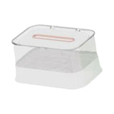 Maxbell Automatic Lifting Facial Tissue Box Transparent for Bedrooms Countertops