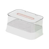 Maxbell Automatic Lifting Facial Tissue Box Transparent for Bedrooms Countertops