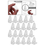 Maxbell 20Pcs Blinds Positioning Hooks Curtain Holder Fittings for Vertical Shutters